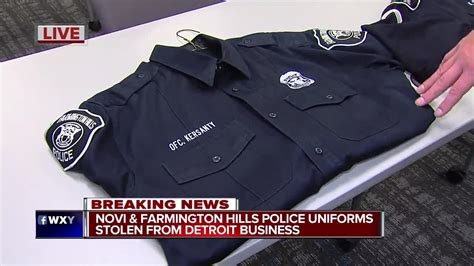 police uniform stolen